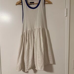 Urban Outfitters White Dress with Blue Accents